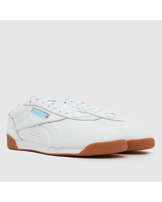 Reebok White Freestyle Lo Trainers