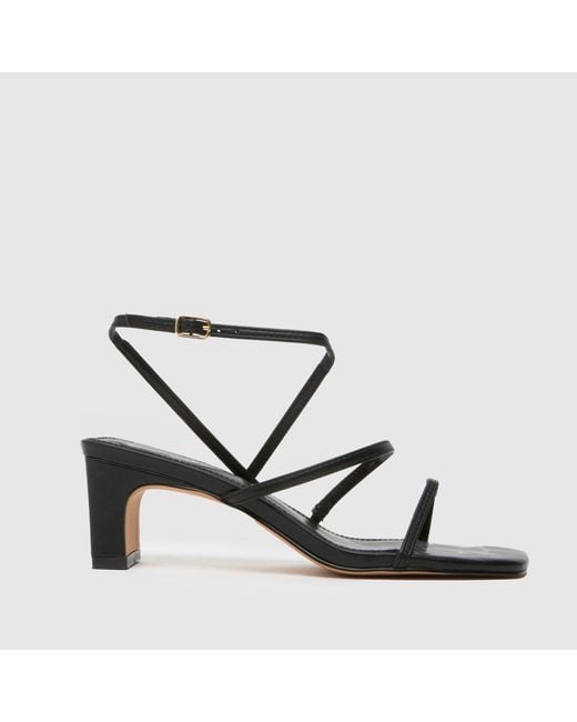 Schuh White Sonnet Strappy High Heels