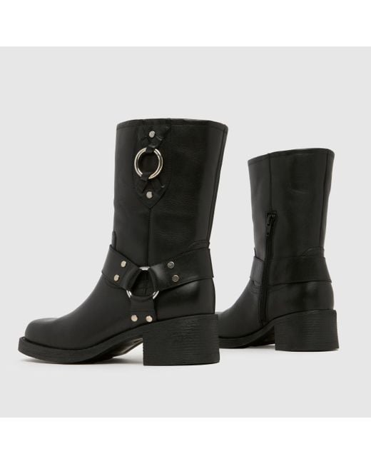 Schuh Black Camilla Leather Festival Boot Boots