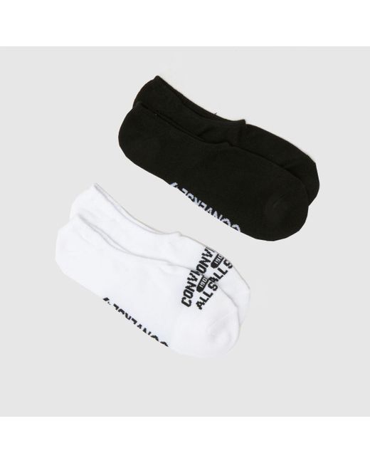 Converse Black All Star Liner Sock 2 Pack