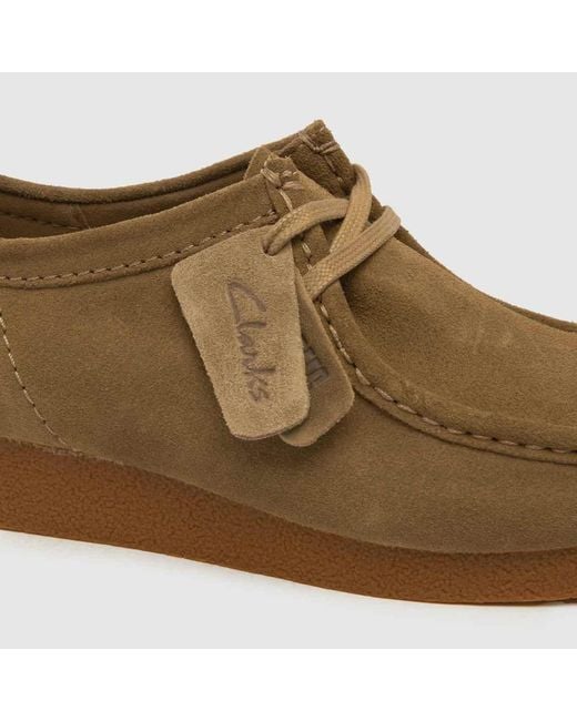 Clarks Brown Wallabee Shoes In for men