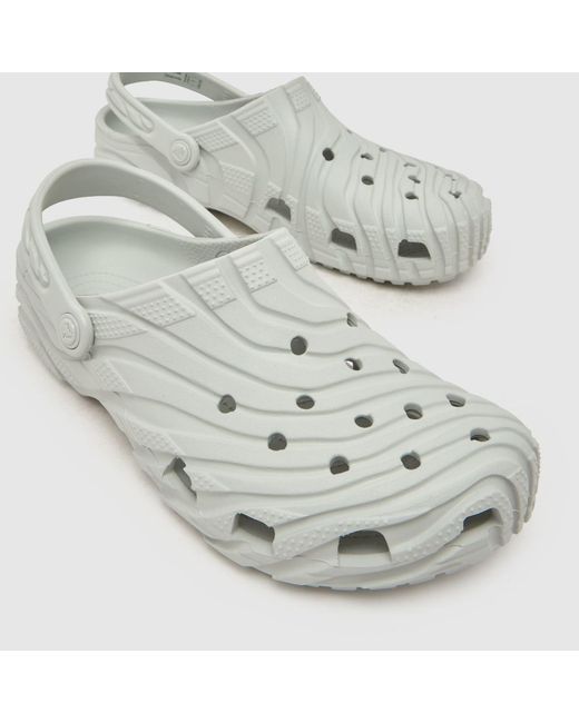 CROCSTM White Classic Erosion Clog Sandals for men