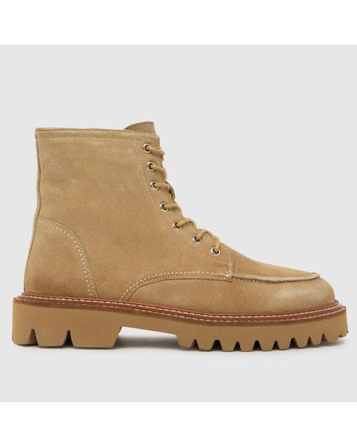 Schuh Natural Corrine Suede Moc Toe Boots