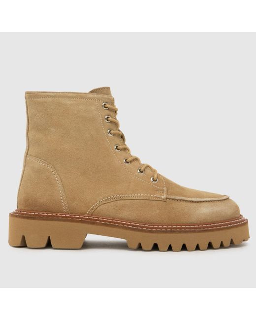 Schuh Natural Corrine Suede Moc Toe Boots
