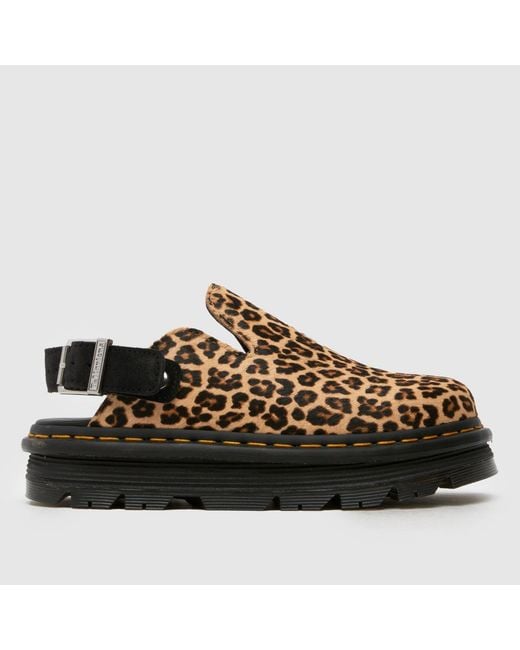 Dr. Martens Black Zebzag Mule Sandals