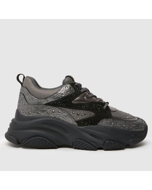 Steve Madden Black Privy Trainers