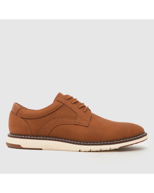 Schuh Brown Pedro Sole Derby Shoes for men