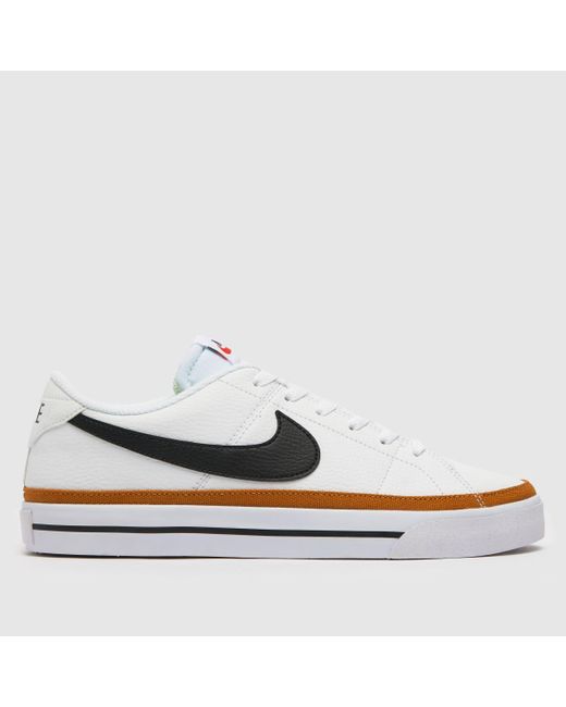 Nike White & Black Court Legacy Next Nature Trainers for Men - Lyst