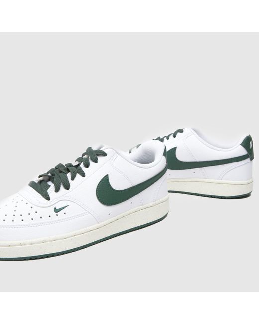 Nike White Court Vision Low Next Nature Trainers In