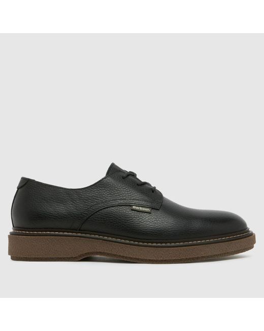 Barbour Black Harefield Derby Shoes for men