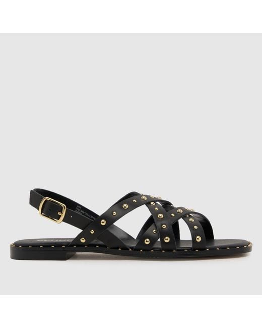 Schuh Black Thelma Studded Sandals