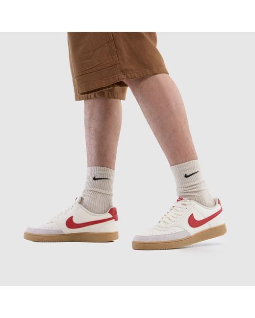 Nike Pink Court Vision Low Trainers for men