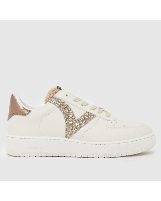 Victoria White Madrid Trainers