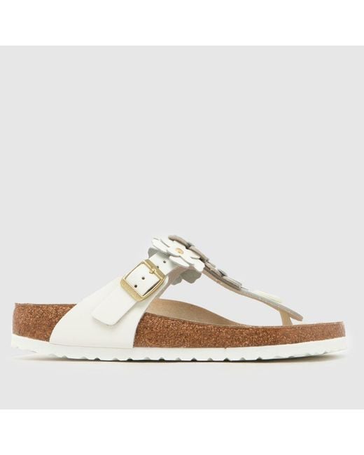 Birkenstock Metallic Gizeh Flowers Sandals