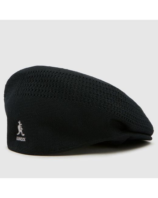 Kangol Black Tropic 504 Flat Cap