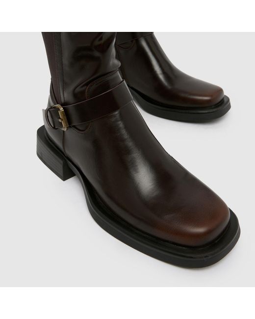 SIMMI Black Dilly Knee High Riding Boots