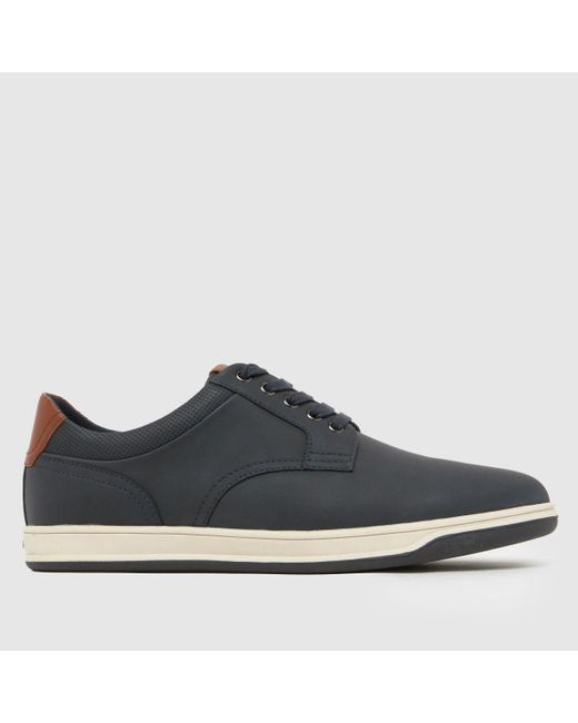 Schuh Blue Wells Lace Up Trainers for men