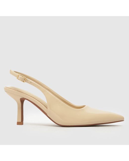 Schuh Natural Selene Slingback Point Court High Heels