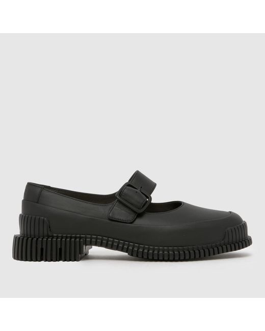 Camper Black Pix Heeled Mary Jane Flats