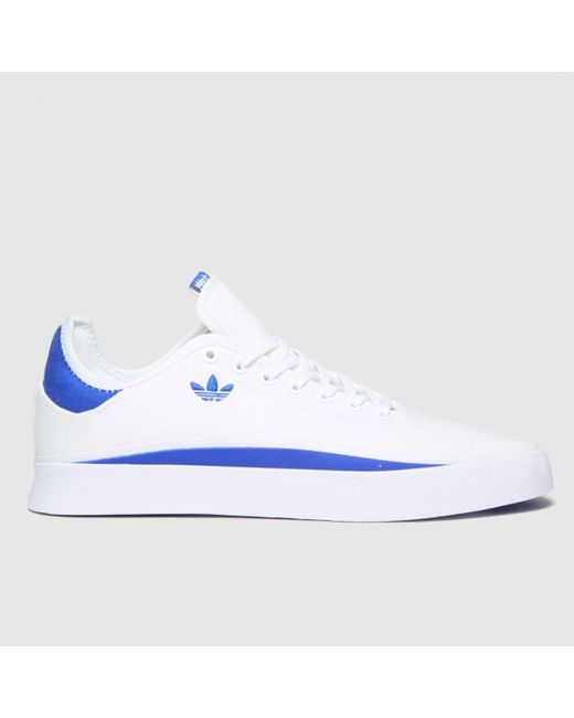 adidas Originals Sabalo Trainers in White/Blue (Blue) for Men | Lyst UK