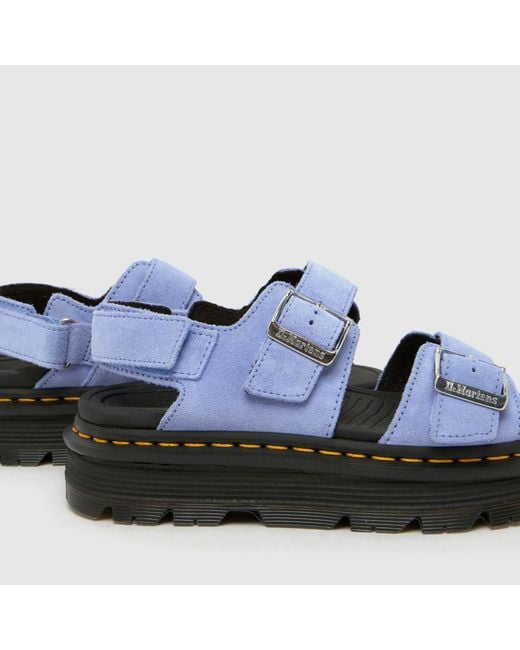 Dr. Martens Blue Dr Martens Zebzag Platform Sandals