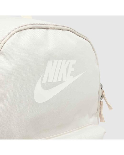 Nike White Heritage Backpack