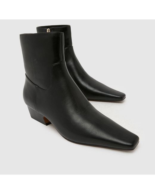 Schuh Black Clarisse Western Heel Boots