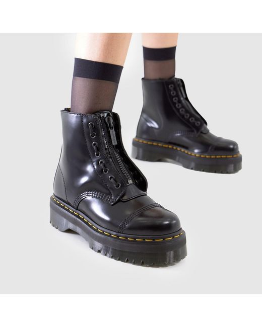Dr. Martens Black Sinclair Fur Lined Boots