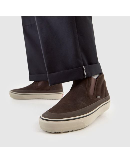 Vans Brown Mte Mid-Slip Trainers for men