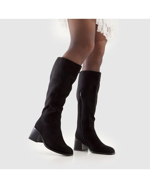 Schuh Black Dot Knee High Boots