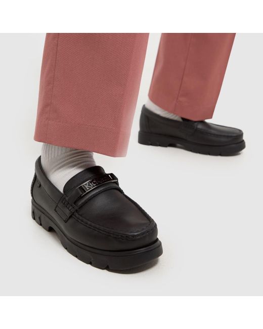 Kickers Black Lennon Loafer Shoes In for men
