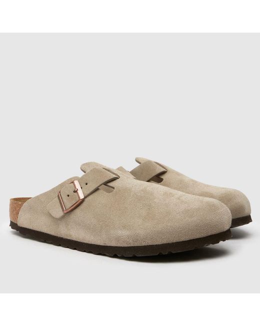 Birkenstock Brown Boston Clog Sandals for men