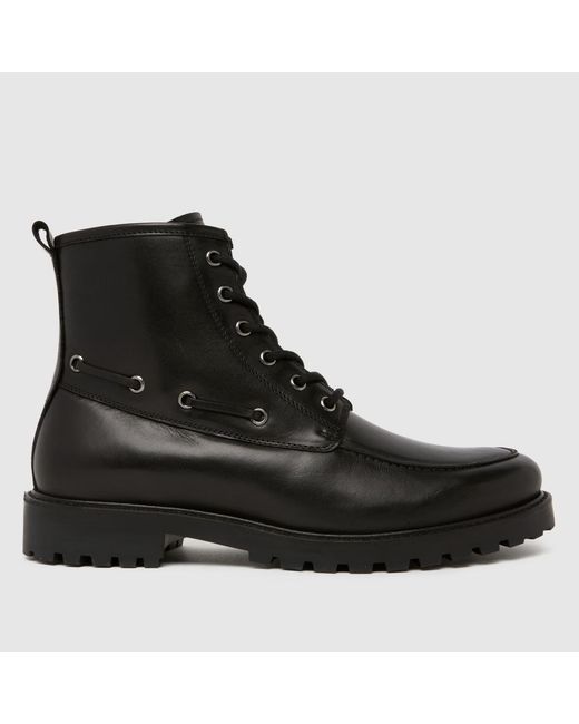 Schuh Black Darcy Boat Boots for men