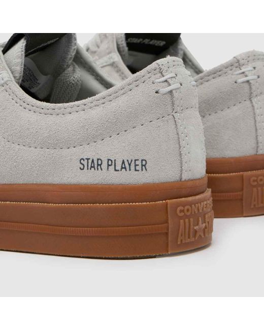 Converse White Star Player 76 Trainers In