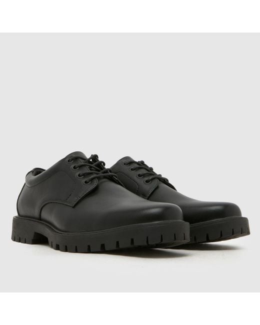 Schuh Black Peri Chunky Lace Up Shoes for men