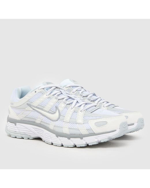 Nike White P-6000 Trainers