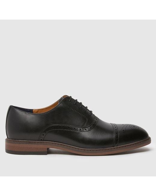 Schuh Black Raven Brogue Shoes for men