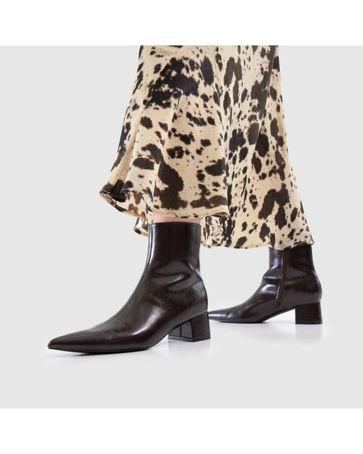 Schuh Black Bridgit Block Point Boots