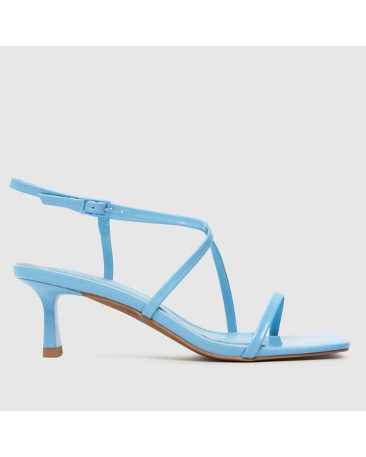 Schuh Blue Serenity Strappy Kitten High Heels