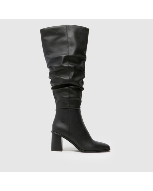 Schuh Black Daria Knee High Boots In