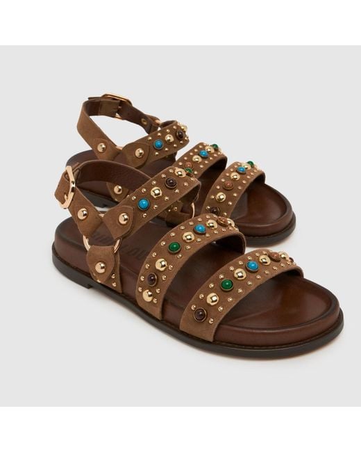 Bibi Lou Brown Linder Sandals