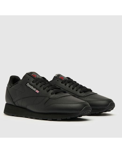Reebok Black Classic Leather Trainers for men