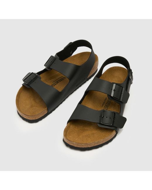 Birkenstock Black Milano Sandals, Size: 12 (Eu 46) for men