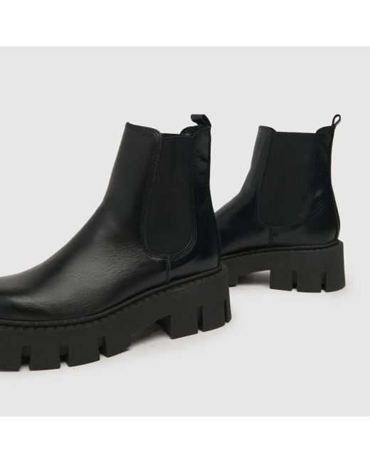 Schuh Black Women's Armondo Chunky Chelsea Boots