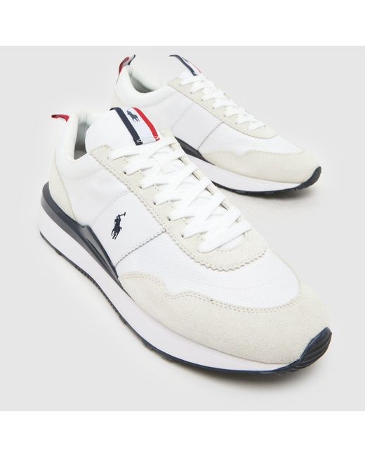 Polo Ralph Lauren White Train 89 Trainers for men