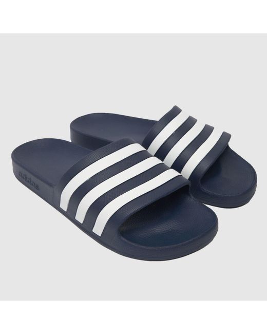 Adidas Blue Adilette Aqua Sandals for men