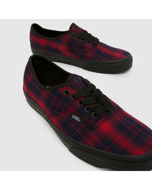 Vans Red Authentic Trainers