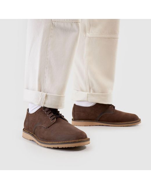 Red Wing Brown Weekender Oxford Shoes for men