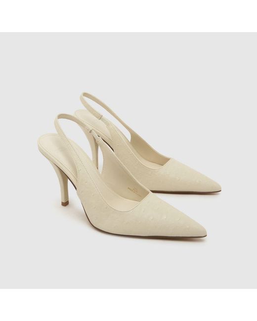 Schuh White Sophia Court High Heels