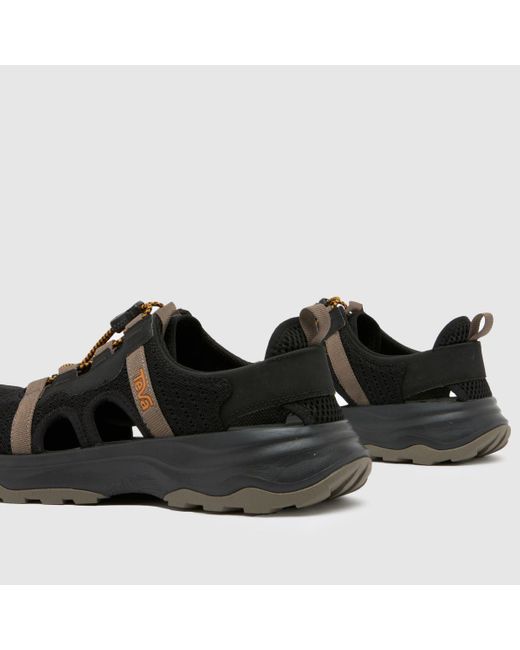 Teva Black Outflow Ct Sandals In for men